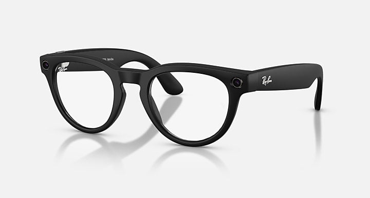 Ray-Ban RAY-BAN META HEADLINER - GEN 2 Black with Clear Blue-Violet Light Filter lenses - Quarter