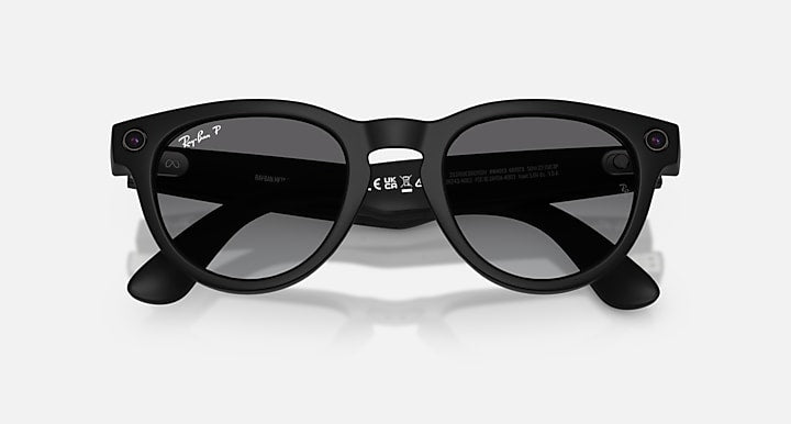 Ray-Ban RAY-BAN META HEADLINER - GEN 2 Black with Polarized Gradient Graphite Gradient lenses - Closed Front
