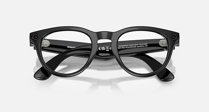Ray-Ban RAY-BAN META HEADLINER - GEN 2 Black with Graphite Green Transitions® lenses - Closed Front