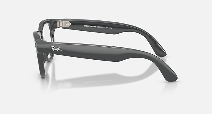Ray-Ban RAY-BAN META HEADLINER - GEN 2 Asteroid Grey with Clear/Emerald Transitions® lenses - Lateral