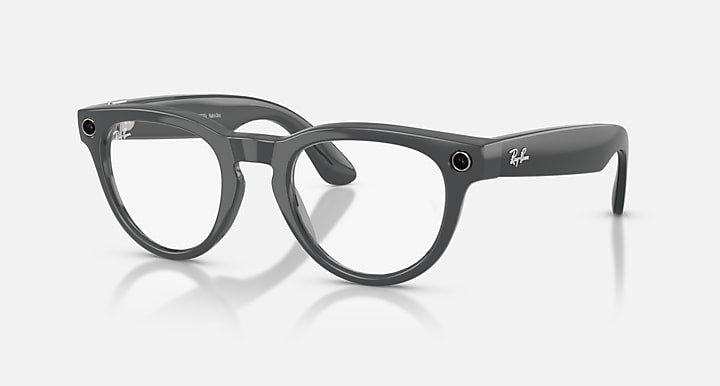 Ray-Ban RAY-BAN META HEADLINER - GEN 2 Asteroid Grey with Clear/Emerald Transitions® lenses - Quarter
