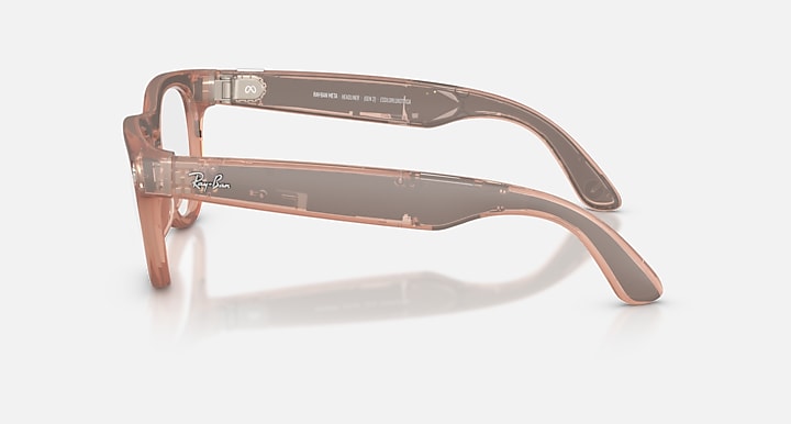 Ray-Ban RAY-BAN META HEADLINER - GEN 2 Peach with Clear/Grey Transitions® lenses - Lateral