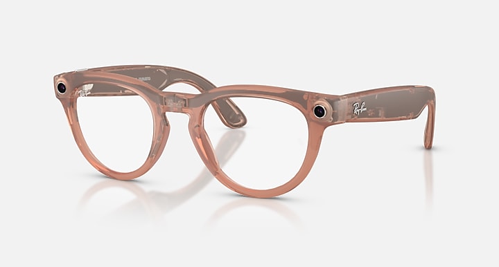 Ray-Ban RAY-BAN META HEADLINER - GEN 2 Peach with Clear/Grey Transitions® lenses - Quarter