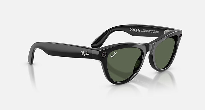 Ray-Ban RAY-BAN META SKYLER - GEN 2 Black with G-15 Green Solid Color lenses - Alternative