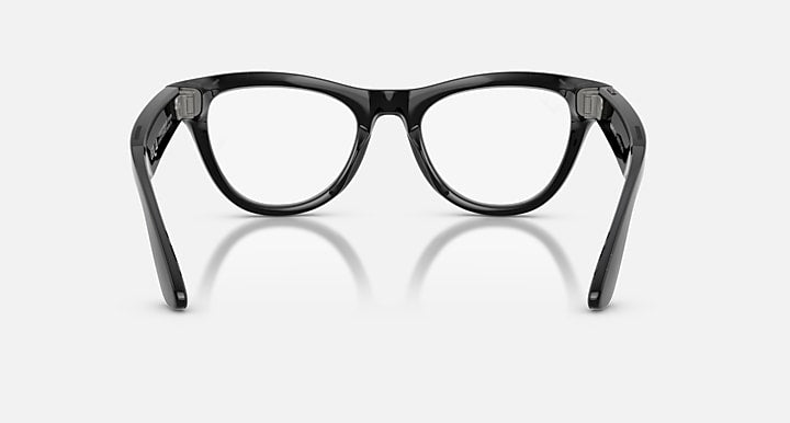 Ray-Ban RAY-BAN META SKYLER - GEN 2 Black with Clear Blue-Violet Light Filter lenses - Back