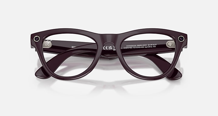 Ray-Ban RAY-BAN META SKYLER - GEN 2 Mystic Violet with Clear/Amethyst Transitions® lenses - Closed Front