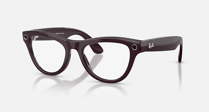 Ray-Ban RAY-BAN META SKYLER - GEN 2 Mystic Violet with Clear/Amethyst Transitions® lenses - Quarter