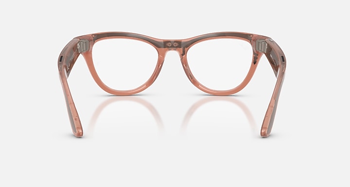 Ray-Ban RAY-BAN META SKYLER - GEN 2 Peach with Clear/Brown Transitions® lenses - Back