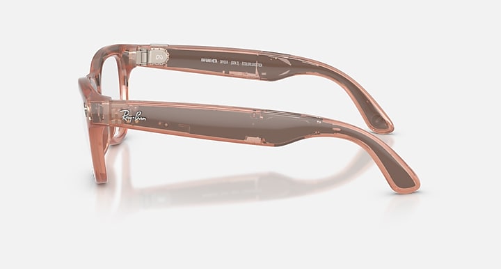 Ray-Ban RAY-BAN META SKYLER - GEN 2 Peach with Clear/Brown Transitions® lenses - Lateral
