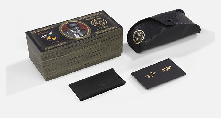 Ray-Ban MEGA BALORAMA BLACKED OUT COLLECTION Black with Ultra Black Solid Color lenses - Packaging