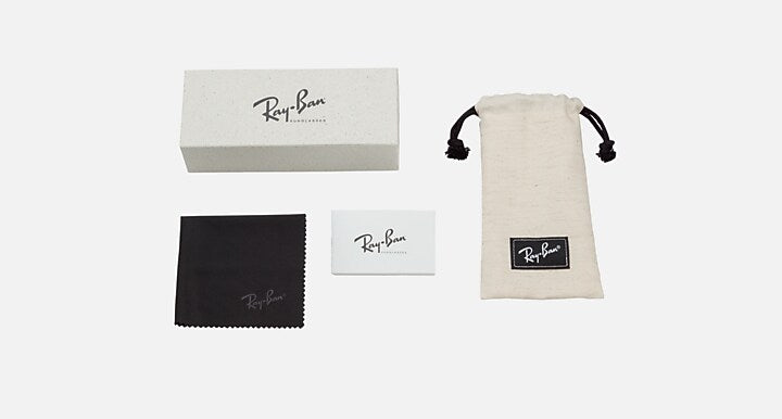 Ray-Ban ORIGINAL WAYFARER BIO-BASED Striped Blue with Blue Solid Color lenses - Packaging