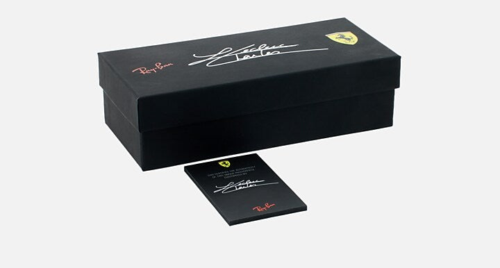 Ray-Ban SCUDERIA FERRARI MONACO LTD Grey with Grey Gradient lenses - Packaging