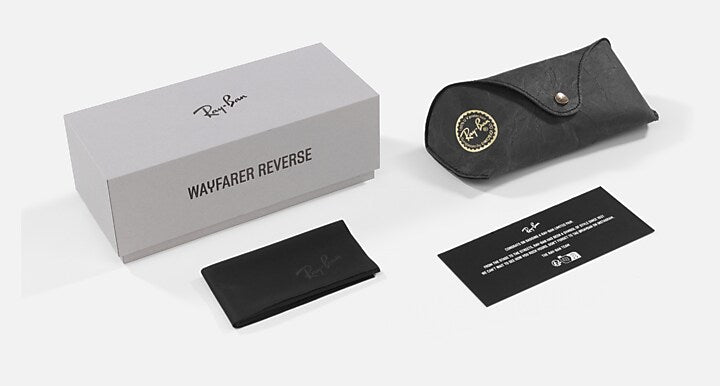 Ray-Ban WAYFARER REVERSE LIMITED Transparent Green with Green Solid Color lenses - Packaging